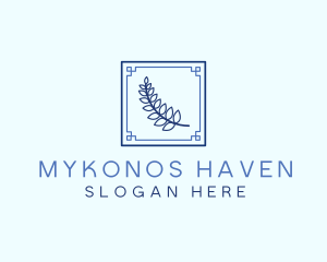 Greek Leaf Restaurant Food logo