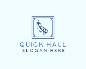 Greek Leaf Restaurant Food logo design