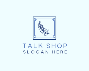 Greek Leaf Restaurant Food logo design