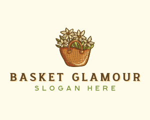 Gardening Flower Basket  logo design