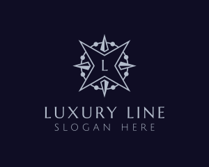 Luxury Star Compass logo design