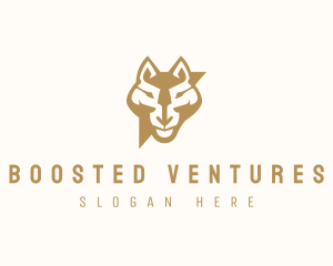 Modern Wolf Head logo design