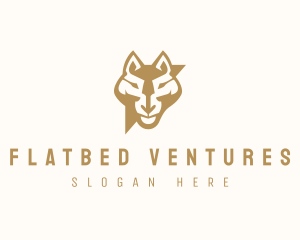 Modern Wolf Head logo design