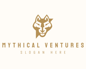 Modern Wolf Head logo design