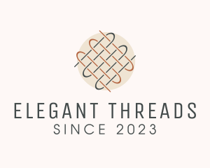 Woven Textile Thread Apparel logo design