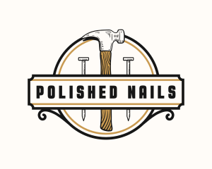 Hammer Nail Handyman logo