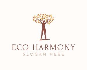 Eco Woman Tree logo