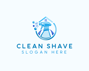 Spray Cleaning Bubbles logo design