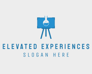 Science Flask Experiment logo design