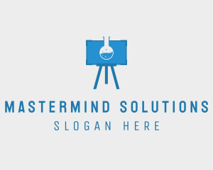 Science Flask Experiment logo design