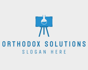 Science Flask Experiment logo design