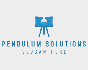 Science Flask Experiment logo design