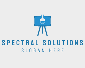 Science Flask Experiment logo design