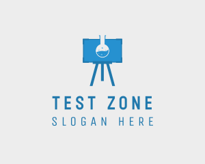 Science Flask Experiment logo design