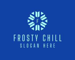 Winter Snowflake Ski  logo