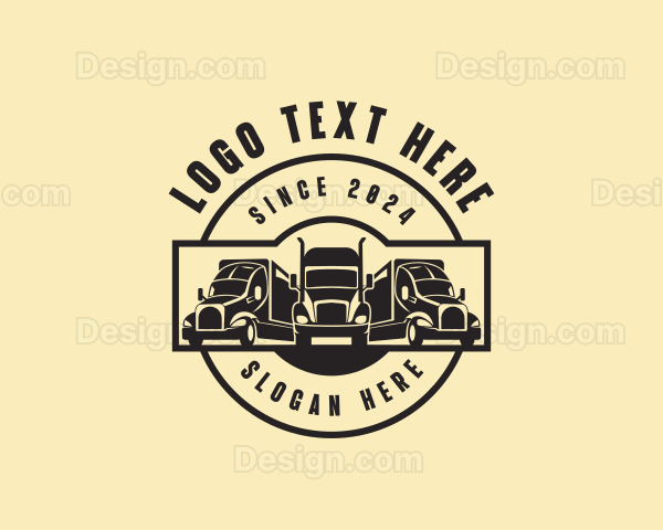 Freight Transportation Vehicle Logo