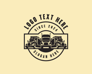 Freight Transportation Vehicle Logo