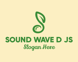 Musical Note Leaf logo design