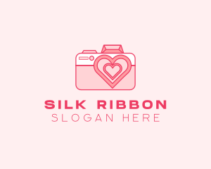 Pink Heart Camera logo design