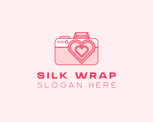 Pink Heart Camera logo design