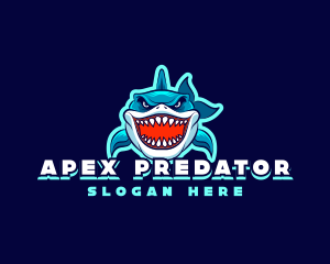 Fierce Shark Predator logo design