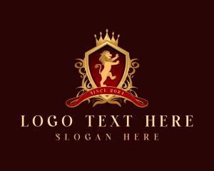 Luxury Lion Crown logo