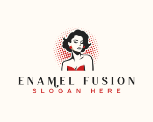 Retro Pinup Fashion Logo