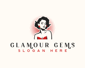 Retro Pinup Fashion logo design