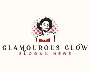 Retro Pinup Fashion logo design