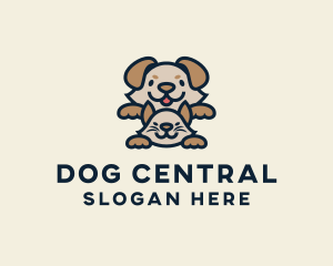 Cat Dog Veterinary logo design