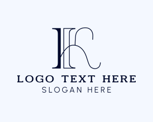 Fancy Business Letter K logo