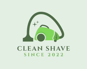 Green Eco Clean Vacuum  logo design