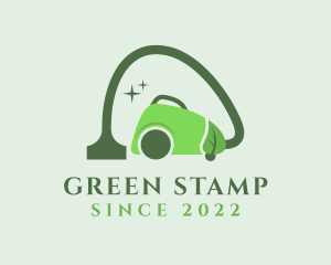 Green Eco Clean Vacuum  logo design