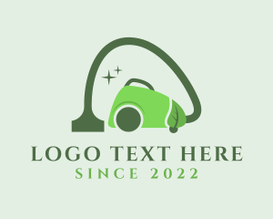 Neat - Green Eco Clean Vacuum logo design