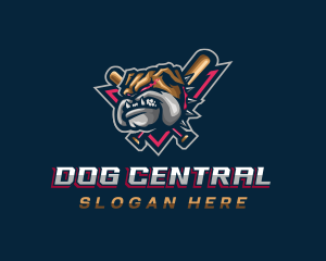 Bulldog Baseball Team logo design