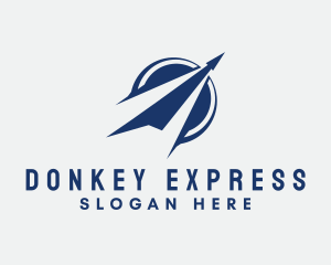 Express Blue Arrow logo design