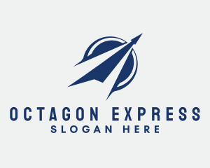 Express Blue Arrow logo design