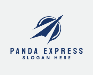 Express Blue Arrow logo design