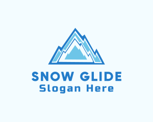 Snow Ice Mountain  logo design