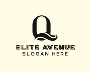 Elegant Swoosh Boutique Letter Q logo