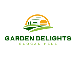 Field Landscaping Nature logo design