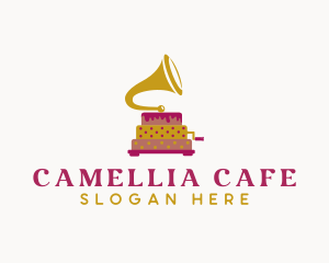 Phonograph Pastry Cake logo design