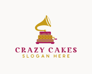 Phonograph Pastry Cake logo design