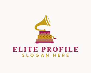 Phonograph Pastry Cake logo design