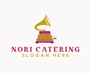 Phonograph Pastry Cake logo design