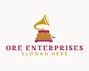 Phonograph Pastry Cake logo design