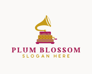 Phonograph Pastry Cake logo design