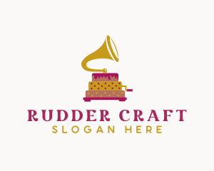 Phonograph Pastry Cake logo design