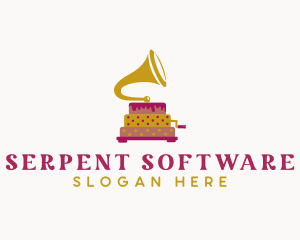 Phonograph Pastry Cake logo design