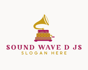 Phonograph Pastry Cake logo design